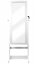 Portagioie bianco con specchio 119,5 x 35 x 8,7 cm