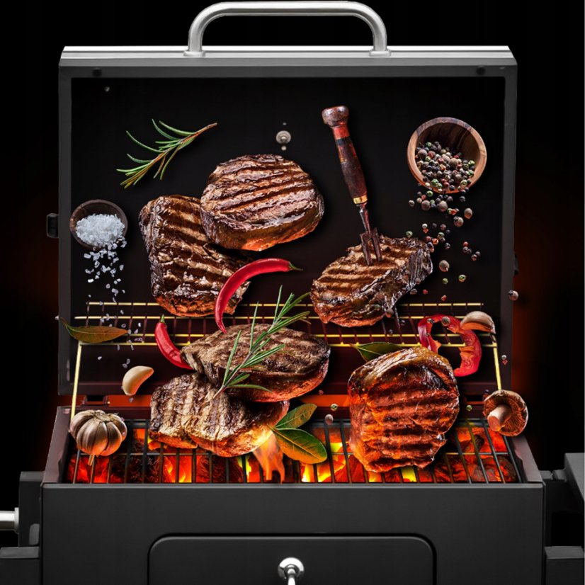 Masívny rodinný záhradný gril