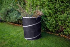 Borsa da giardino 170 L, orecchie lunghe, pieghevole, 180 G/M2