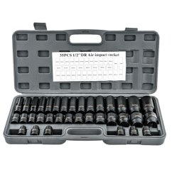 Sada rázových uťahovákov 1/2 8–32 mm 35 ks