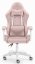 Scaun pentru jocuri HC-1000 Pink-White tesatura