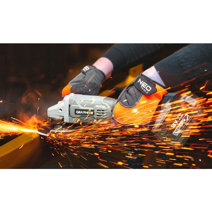 Polizor unghiular fără fir Energy+ 125mm 58GE130 GRAPHITE