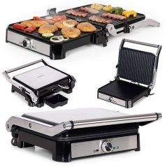 Elektrischer Kontaktgrill mit Antihaftplatten - 2000 W