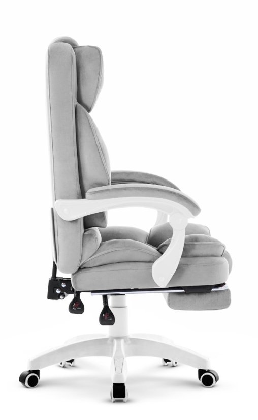 HC-1031 masszázs irodai szék lábtartóval, 136 kg teherbírással – szürke