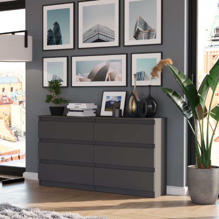 Moderná komoda R-140 - rôzne farebné prevedenia