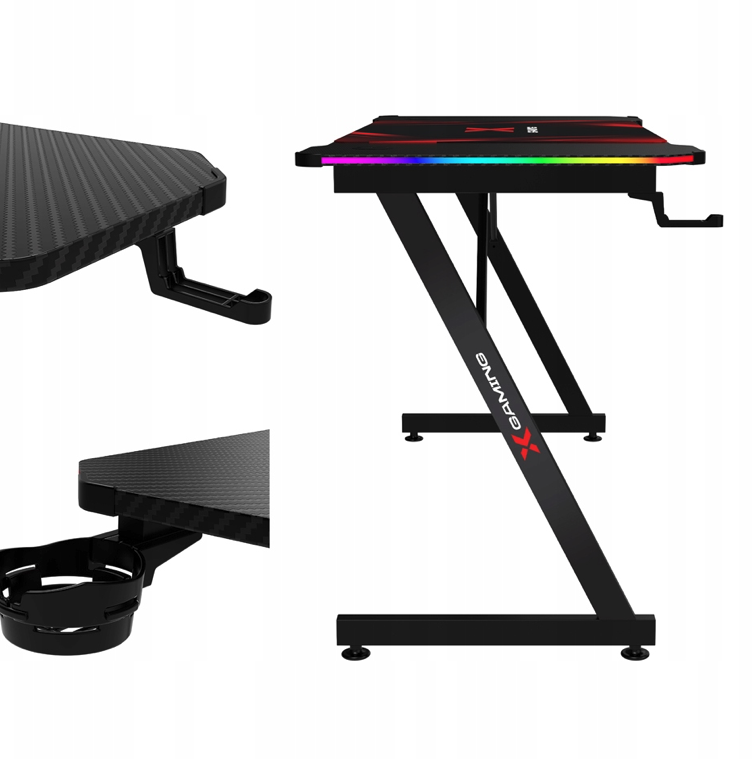 Scrivania da gaming Xgaming Xpro1 RGB + tappetino da gaming