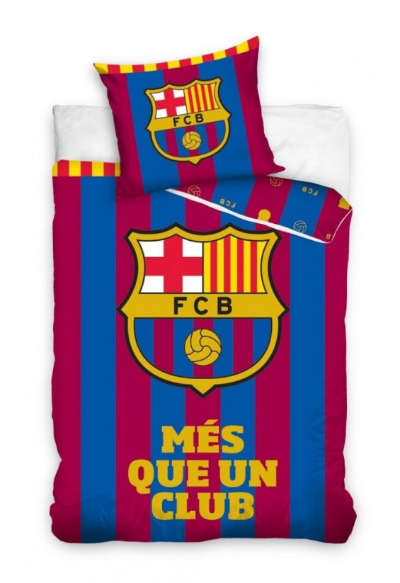 Lenjerie de pat model FC Barcelona 140x200cm