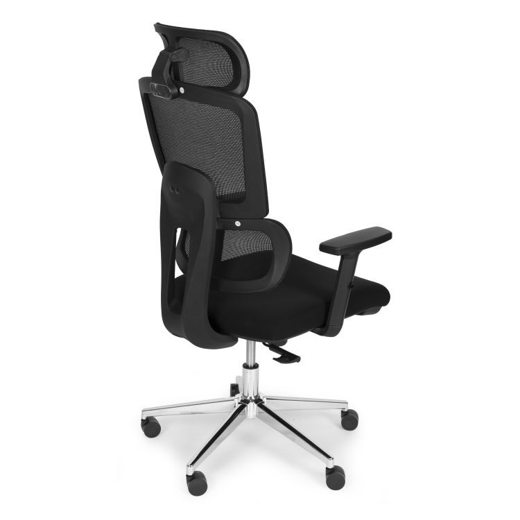 Scaun de birou ergonomic din plasă cu tetieră reglabilă