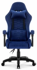 Herné kreslo HC-1000 Navy - zamatová látka