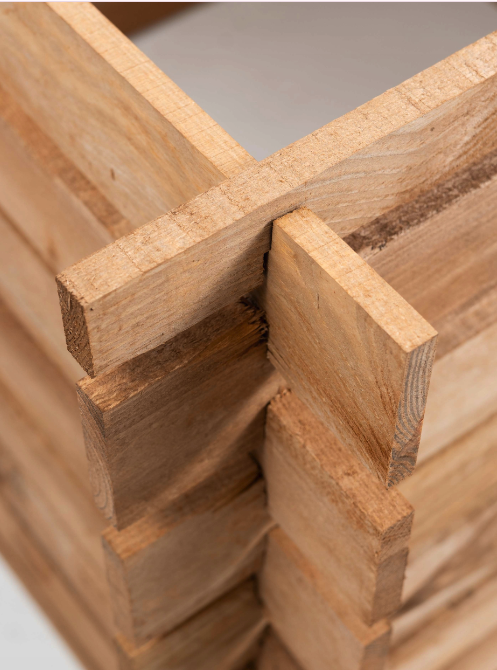 Compostiera in legno da giardino 640L