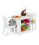 Set di tavolo e sedie per bambini in bianco