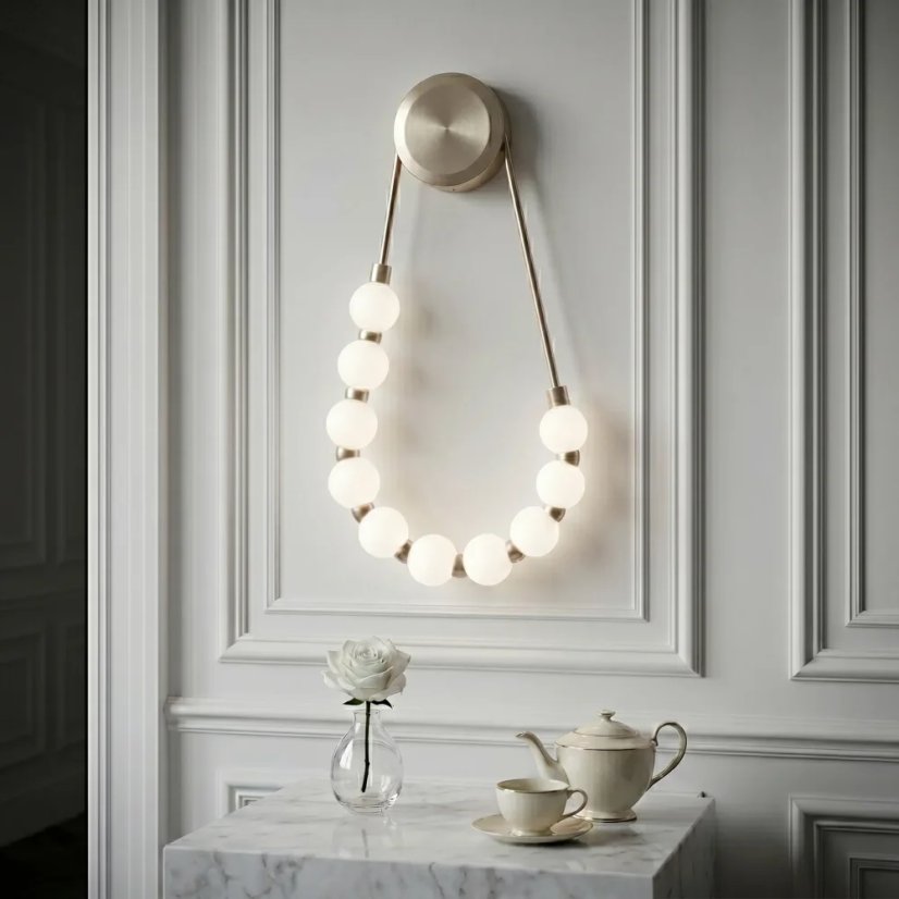 Moderní LED nástěnné svítidlo s kulatými stínidly