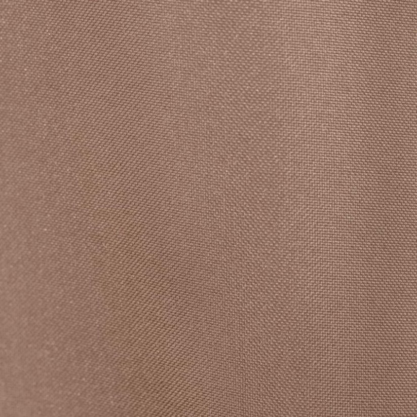 Enobarvna rjava zavesa z modnim obešanjem na krogih 140 x 250 cm
