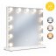 Stolní LED kosmetické zrcátko s nastavitelným osvětlením – 50 x 40 cm