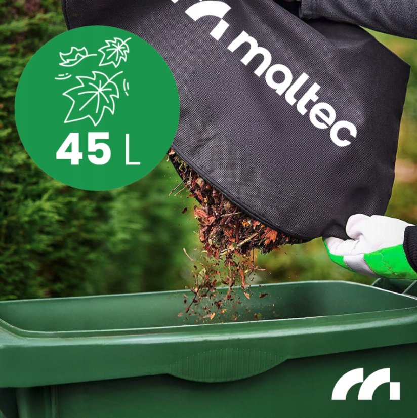 MALTEC MASTERBLOW3500W 3 az 1-ben elektromos kerti porszívó és levélfúvó aprítóval