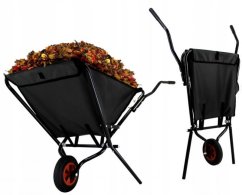 Vrtni zložljivi voziček GARDENLINE črn
