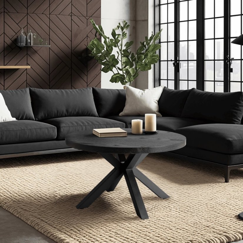Măsuță de cafea LINCOLN Ø 80 cm - diferite variante de culoare