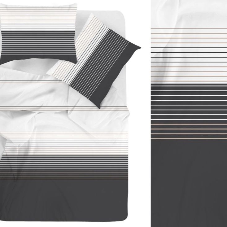 Bavlnené posteľné obliečky z prémiovej bavlny – pruhované