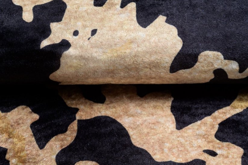Výrazný tmavý trendový koberec s protiskluzovou úpravou - Rozměr koberce: Šířka: 80 cm | Délka: 150 cm