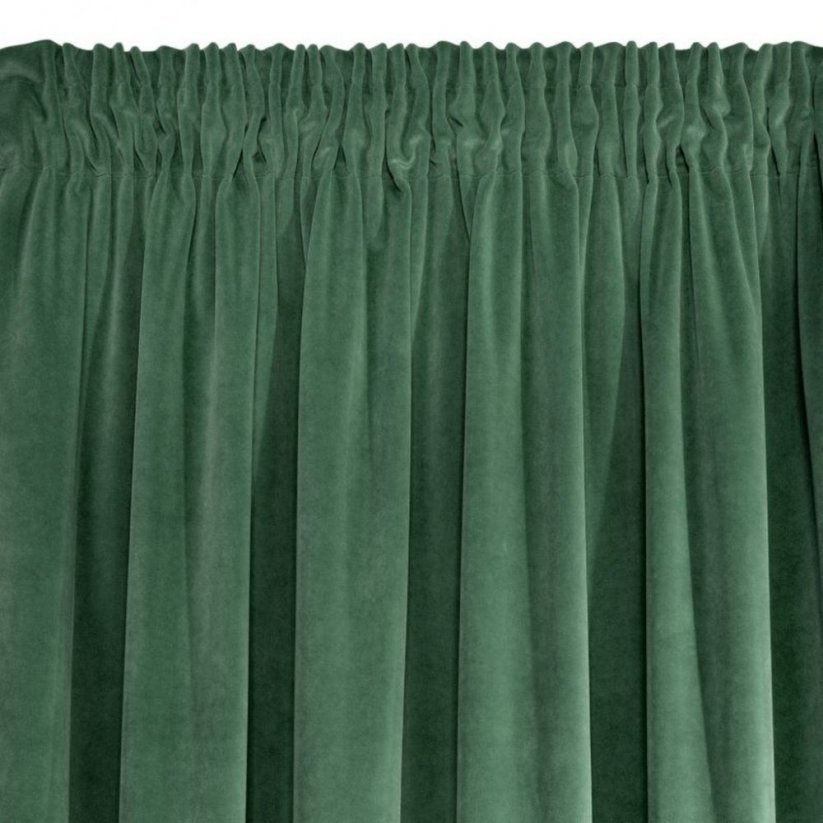Tenda di lusso in velluto verde scuro 140 x 270 cm