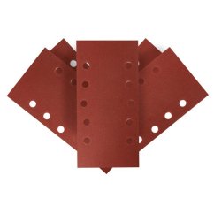 Carta vetrata velcrata 115 x 230 mm, K240, 5 pezzi, con fori 54H007 GRAFIT