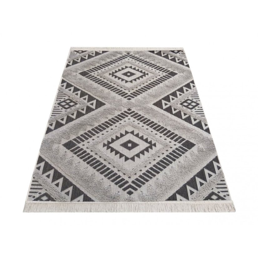Originale tappeto grigio in stile scandinavo