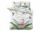 Weiße Baumwollbettwäsche mit exotischem Motiv 200 x 220 cm