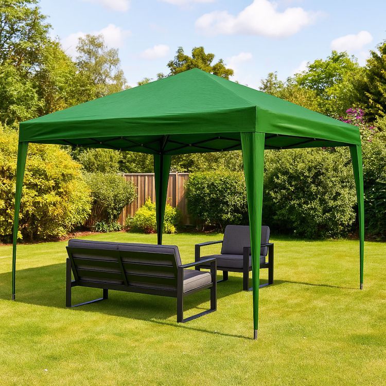 Tenda a padiglione da giardino 3x3 m con tetto estensibile automaticamente