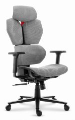 Ергономичен текстилен въртящ се офис стол - HC-1010 GREY