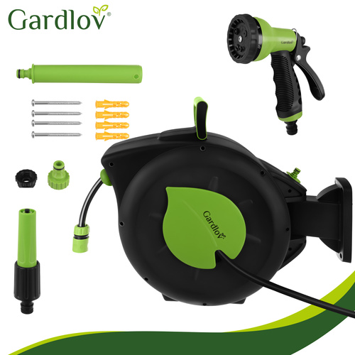 Automatický naviják zahradní hadice - Nástěnný naviják hadice s 30 m hadicí