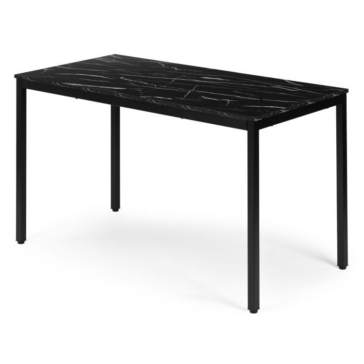 Masă de bucătărie din marmură neagră 120 x 60 cm - masă universală pentru 4-5 persoane
