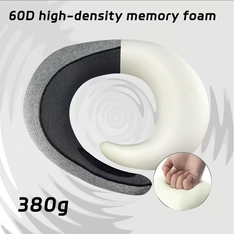 Ergonomikus U-alakú utazási nyakpárna memóriahabbal