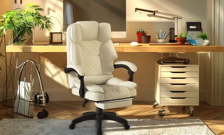 Sedia ergonomica per ufficio HC-1031 Ecru