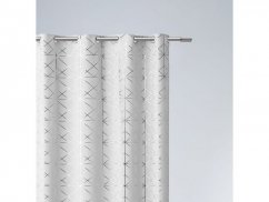 Фина бяла завеса с втулки с шарка 140 х 260 см