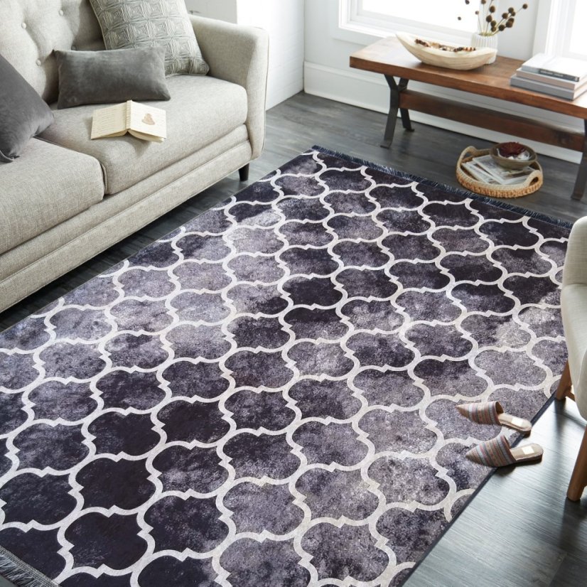 Rutschfester Teppich mit stylischem Muster