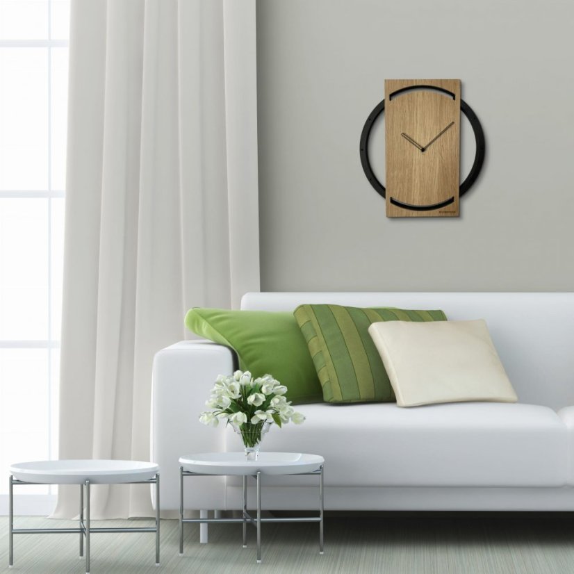 Elegáns falióra WOOD OAK 2