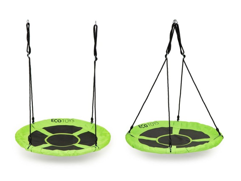 Záhradná hojdačka bocianie hniezdo 110 cm ECOTOYS zelená