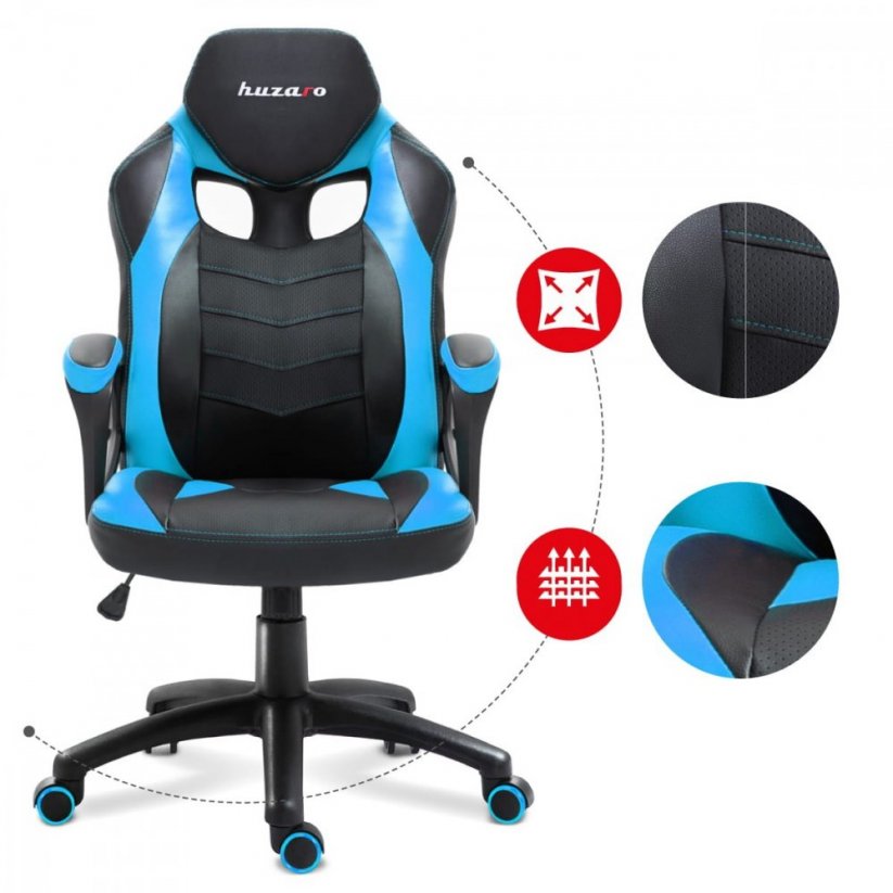 Kvalitetna gaming stolica u plavoj boji FORCE 2.5