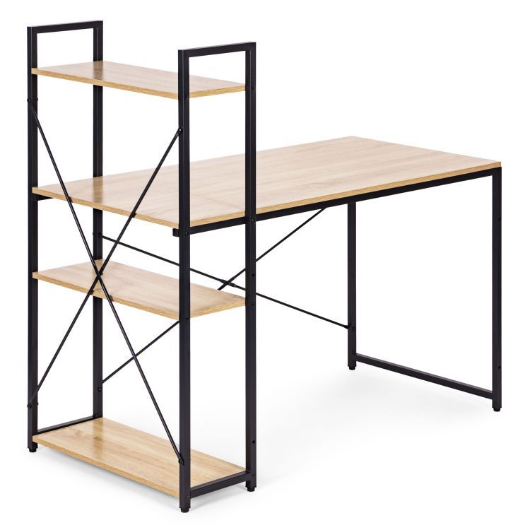 Pracovní a herní stůl s policemi 120 x 60 cm