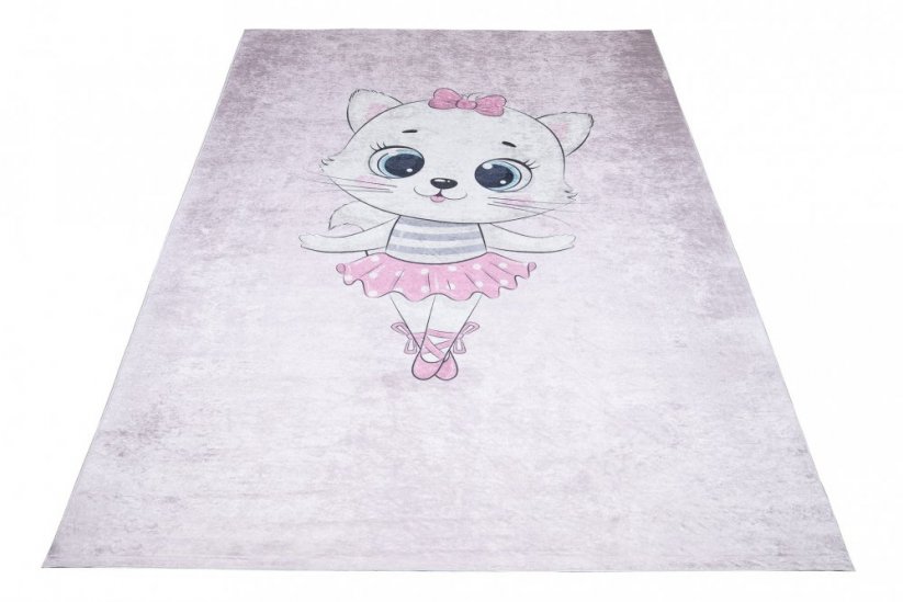 Detský koberec s motívom rozkošnej mačky