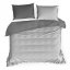 Sivé obojstranné posteľné obliečky z kvalitného bavlneného saténu