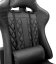 Scaun de masaj pentru gaming cu suport pentru picioare - negru