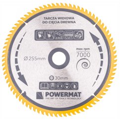 Pânza de ferăstrău 255x30 80z TDD-255x30x80Z