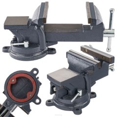 Menghină de lăcătușerie 125 mm rotativă cu nicovală