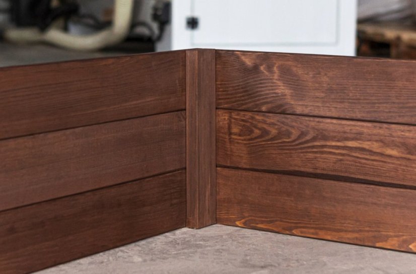 Повдигнато импрегнирано легло 240 x 120 x 27 cm