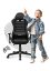 Ergonomické čierne herné kreslo pre teenegerov