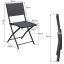 Scaune de grădină pliabile ROME din polyrattan - set de 2, capacitate maximă 120 kg