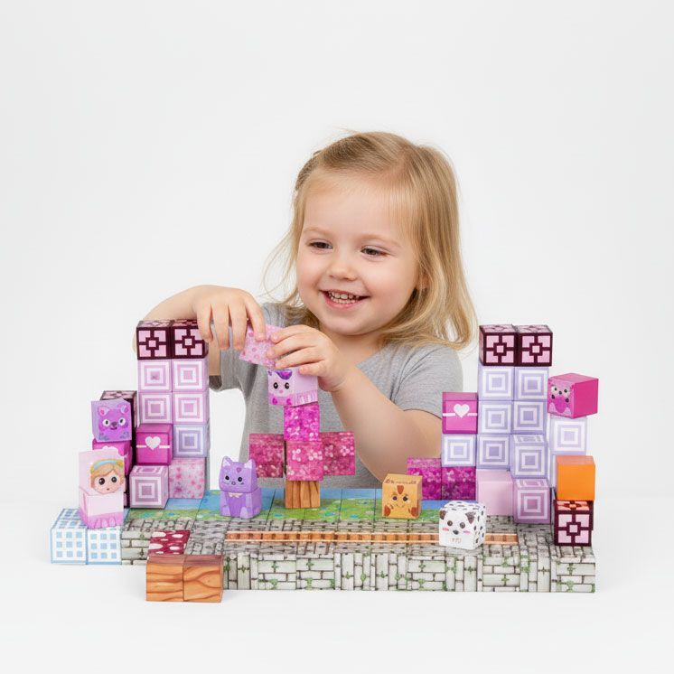Magnetische Würfel - 140-teiliges Set aus magnetischen Würfeln