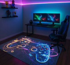 Anti-Rutsch-Teppich für Jungen mit Spiel-Design