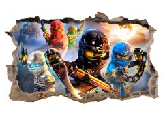 Adesivo murale con NINJA GO 47x77cm